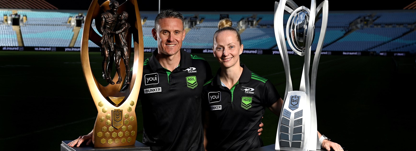 NRL grand final match officials on the field
